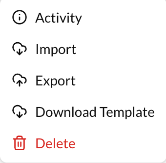 Export Vocabulary Terms