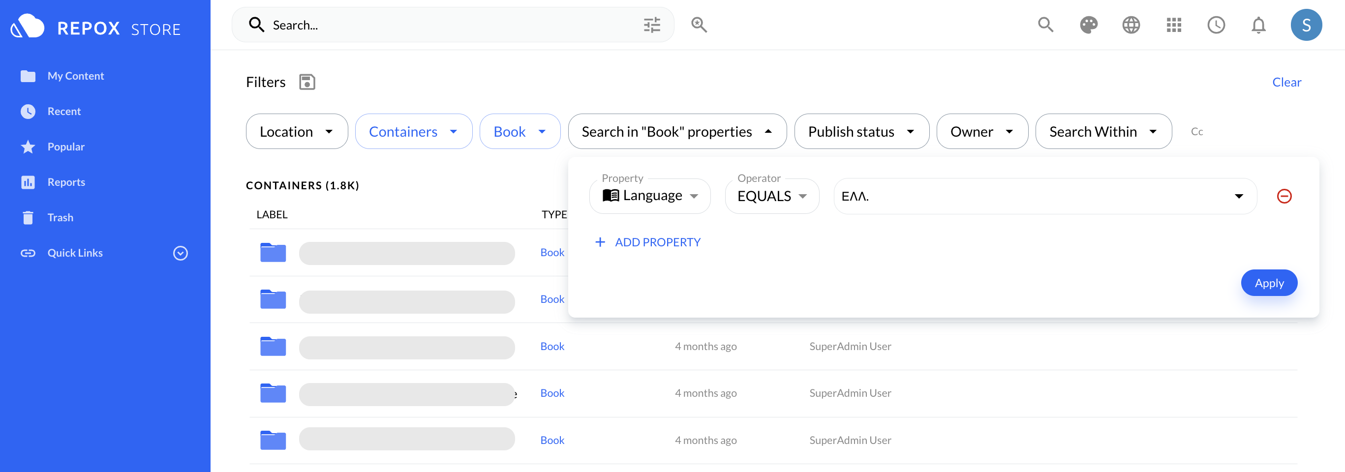 Search Properties Results