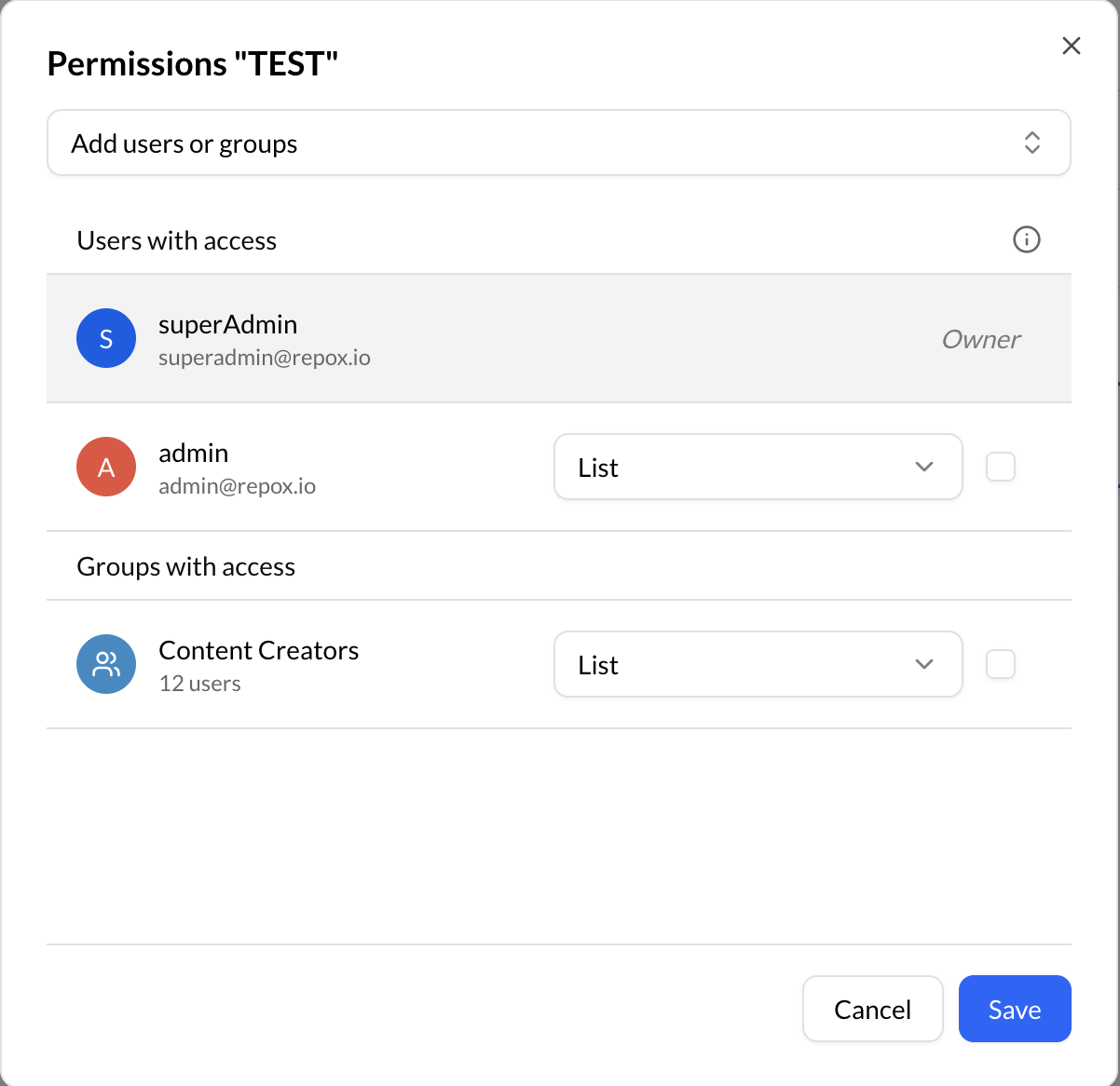 Assigning Permissions