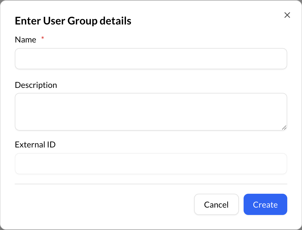 Create User Group